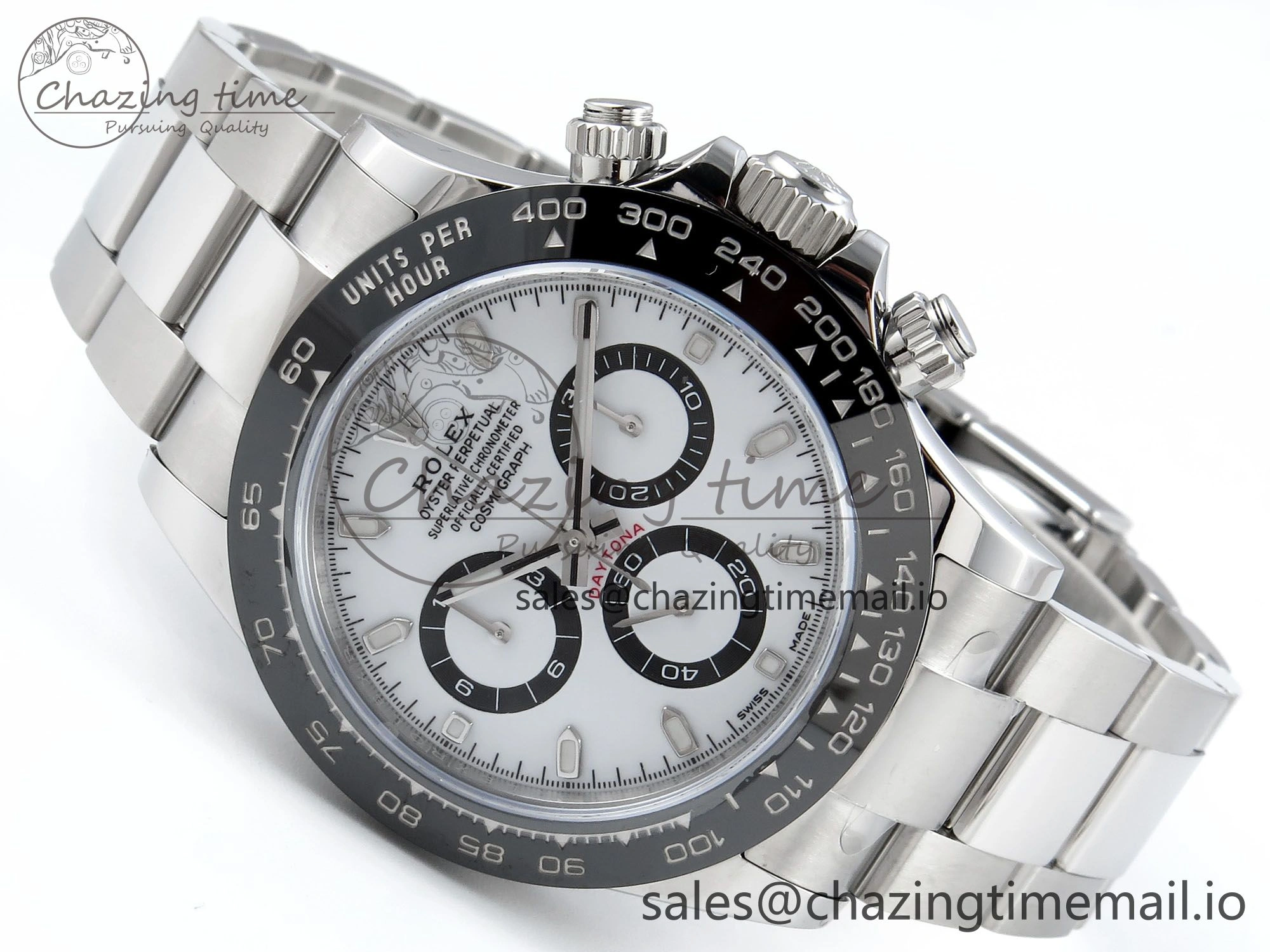 Daytona 116500 VSF 1:1 Best Edition White Dial Steel 904L on SS Bracelet DD4130