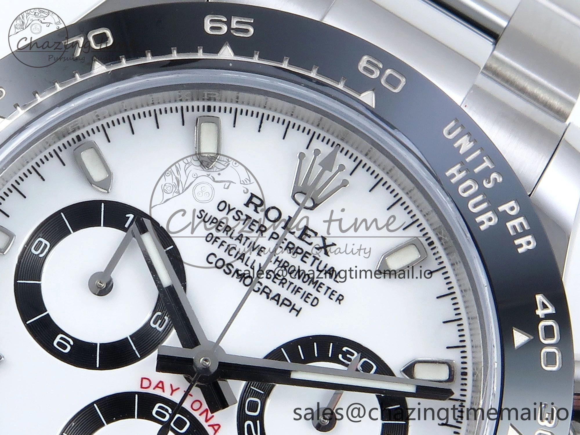 Daytona 116500 VSF 1:1 Best Edition White Dial Steel 904L on SS Bracelet DD4130