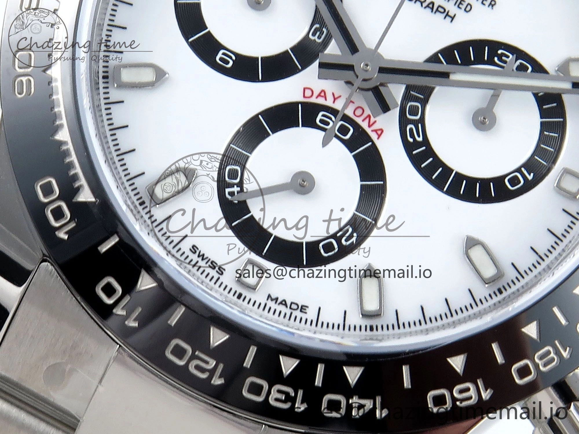 Daytona 116500 VSF 1:1 Best Edition White Dial Steel 904L on SS Bracelet DD4130