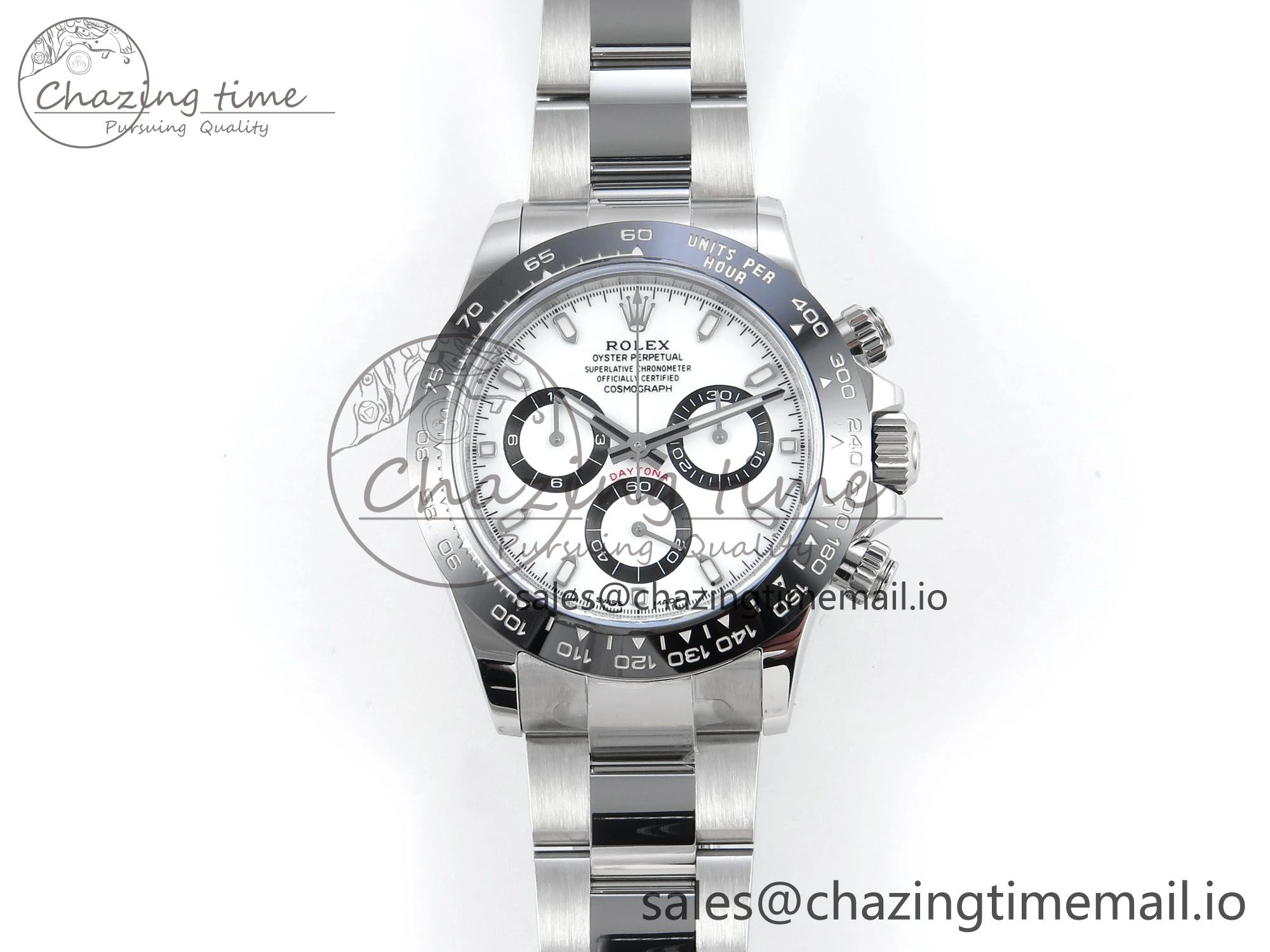 Daytona 116500 VSF 1:1 Best Edition White Dial Steel 904L on SS Bracelet DD4130