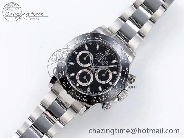Daytona 116500 ZF 1:1 Best Edition 904L SS Case and Bracelet Black Dial SH4130