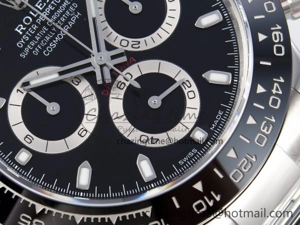 Daytona 116500 ZF 1:1 Best Edition 904L SS Case and Bracelet Black Dial SH4130