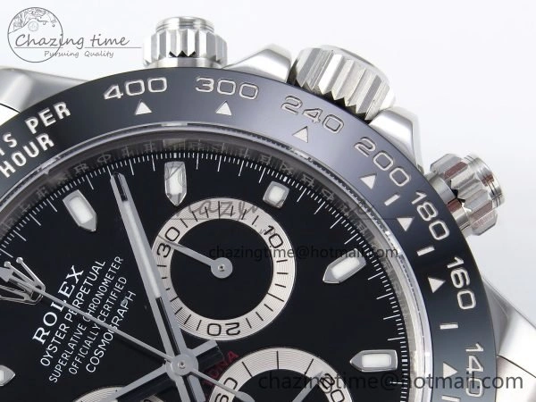 Daytona 116500 ZF 1:1 Best Edition 904L SS Case and Bracelet Black Dial SH4130