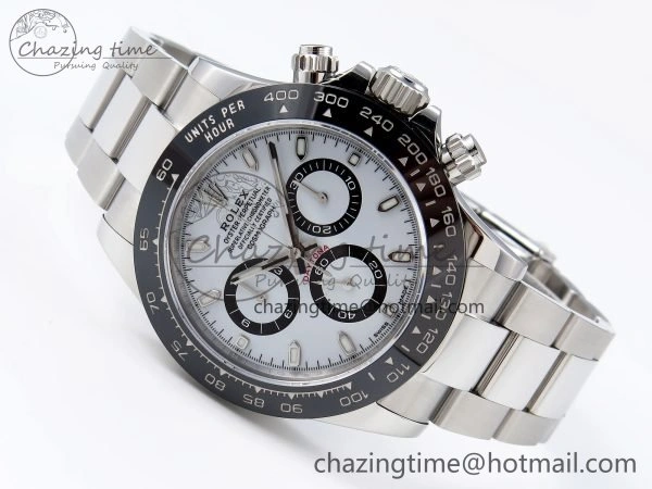 Daytona 116500 ZF 1:1 Best Edition 904L SS Case and Bracelet White Dial SH4130