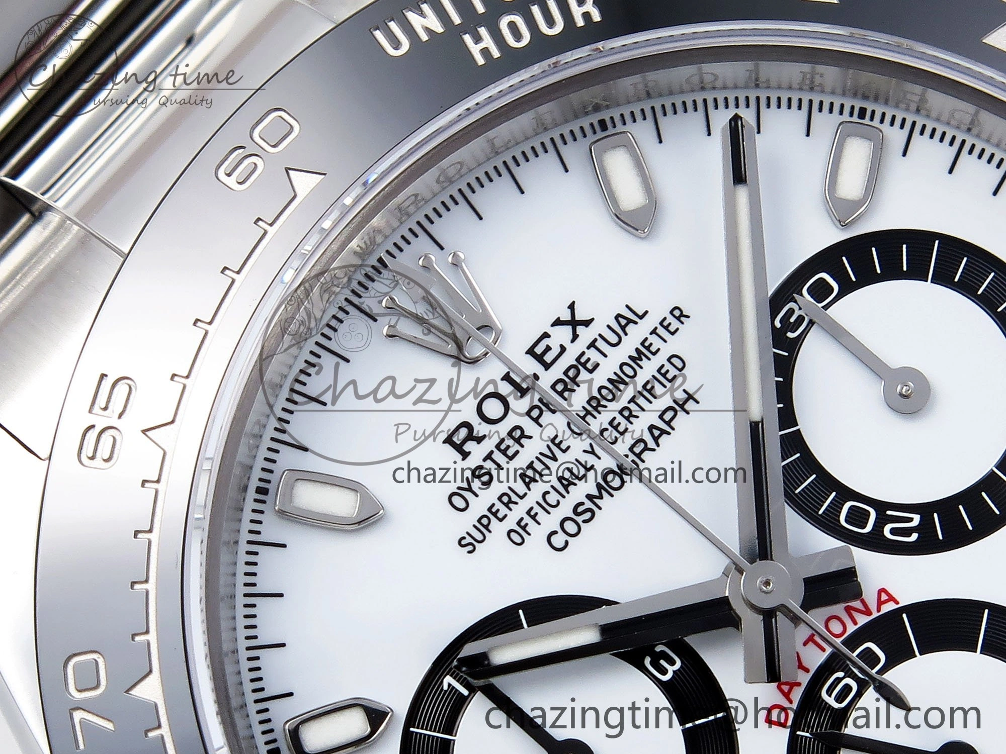 Daytona 116500 ZF 1:1 Best Edition 904L SS Case and Bracelet White Dial SH4130