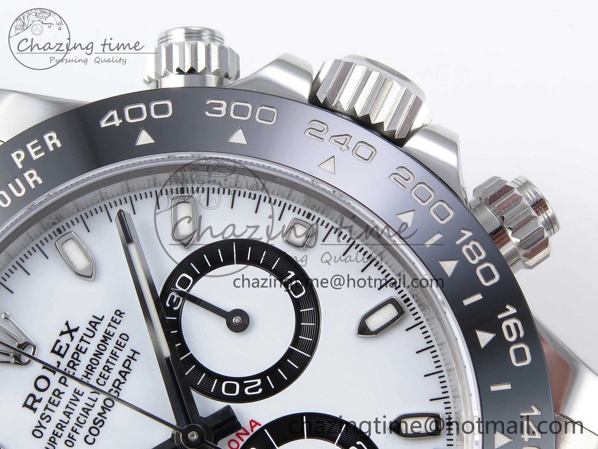 Daytona 116500 ZF 1:1 Best Edition 904L SS Case and Bracelet White Dial SH4130