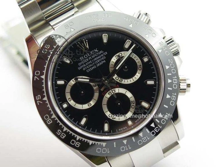 Daytona 116500LN BP Maker Best Edition Black Dial On SS Bracelet A7750 V2
