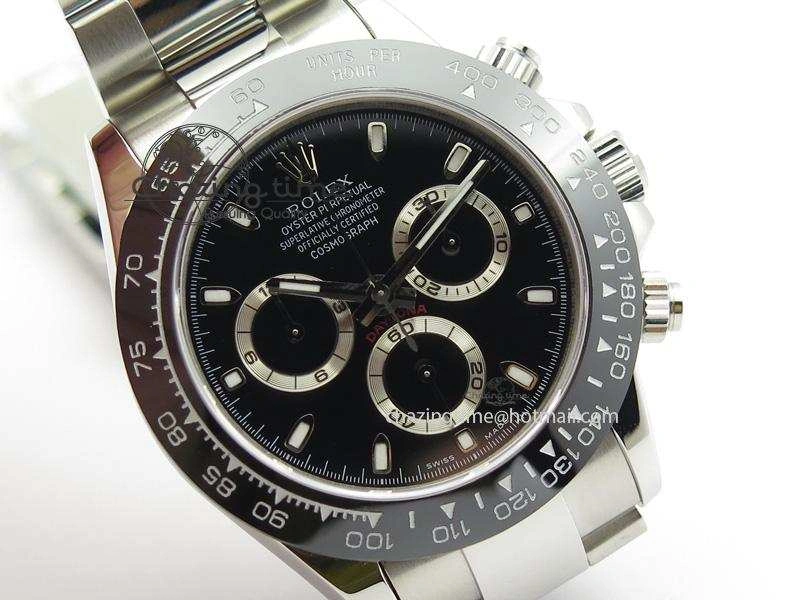 Daytona 116500LN BP Maker Best Edition Black Dial On SS Bracelet A7750 V2