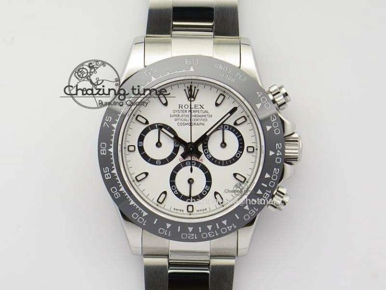 Daytona 116500LN BP Maker Best Edition White Dial On SS Bracelet A7750 V2