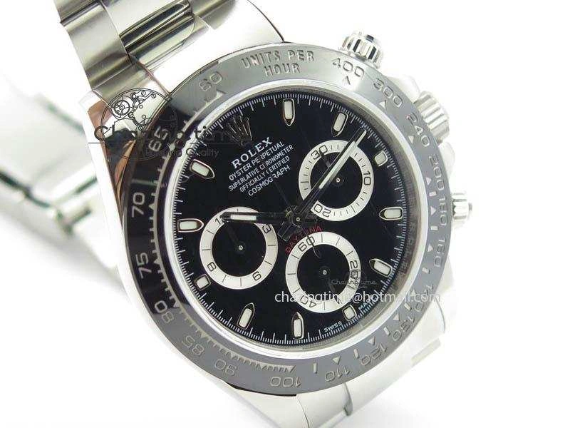Daytona 116500LN JF 1:1 Best Edition Black Dial On SS Bracelet A4130 (Same Thickness As Genuine) V2
