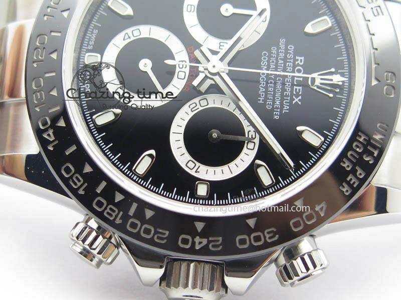 Daytona 116500LN JF 1:1 Best Edition Black Dial On SS Bracelet A4130 (Same Thickness As Genuine) V2