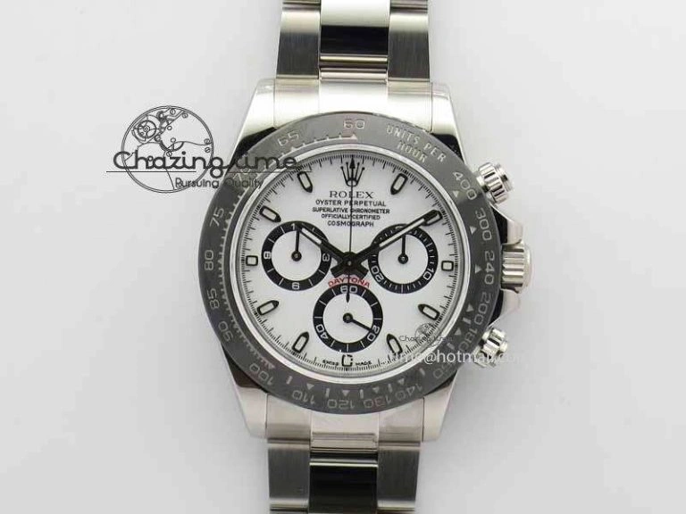 Daytona 116500LN JF 1:1 Best Edition White Dial On SS Bracelet A4130 (Same Thickness As Genuine)