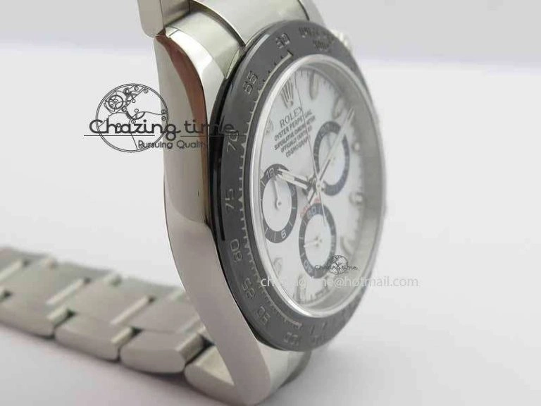 Daytona 116500LN JF 1:1 Best Edition White Dial On SS Bracelet A4130 (Same Thickness As Genuine)