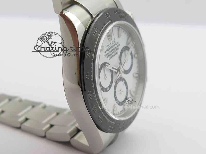 Daytona 116500LN JF 1:1 Best Edition White Dial On SS Bracelet A4130 (Same Thickness As Genuine)