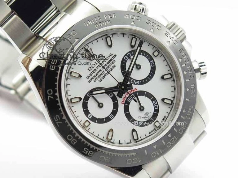 Daytona 116500LN JF 1:1 Best Edition White Dial On SS Bracelet A4130 (Same Thickness As Genuine)