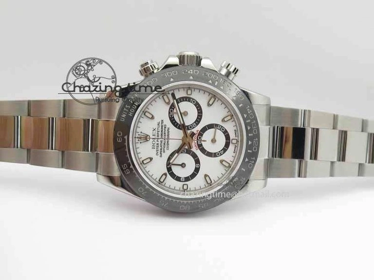Daytona 116500LN JF 1:1 Best Edition White Dial On SS Bracelet A4130 (Same Thickness As Genuine)