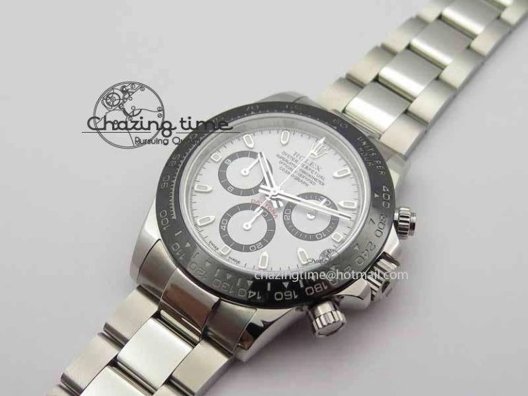 Daytona 116500LN JF 1:1 Best Edition White Dial On SS Bracelet A4130 (Same Thickness As Genuine)