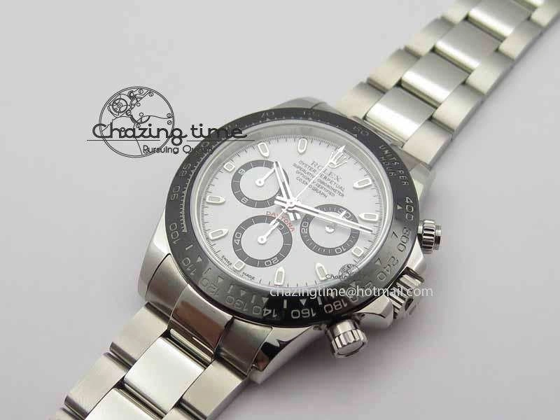 Daytona 116500LN JF 1:1 Best Edition White Dial On SS Bracelet A4130 (Same Thickness As Genuine)