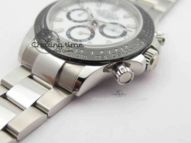 Daytona 116500LN JF 1:1 Best Edition White Dial On SS Bracelet A4130 (Same Thickness As Genuine)