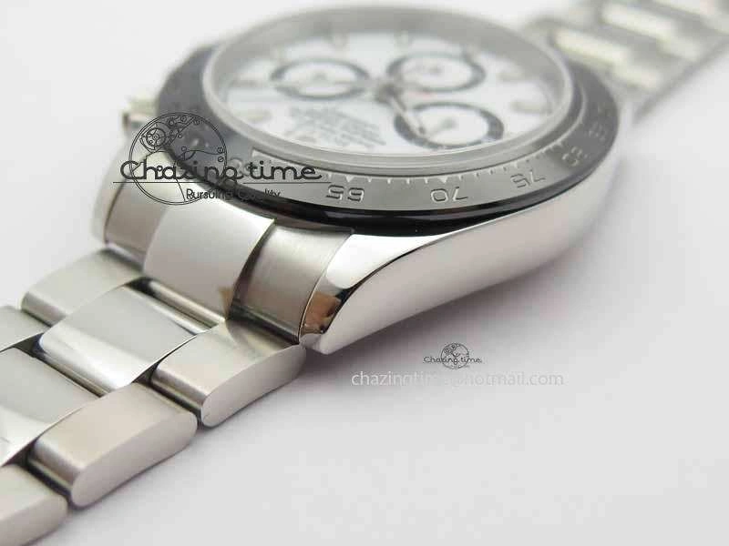 Daytona 116500LN JF 1:1 Best Edition White Dial On SS Bracelet A4130 (Same Thickness As Genuine)