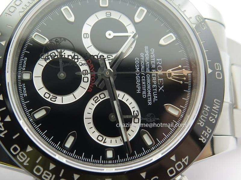Daytona 116500LN JF Best Edition Black Dial On SS Bracelet A23J (Same Thickness As Genuine)