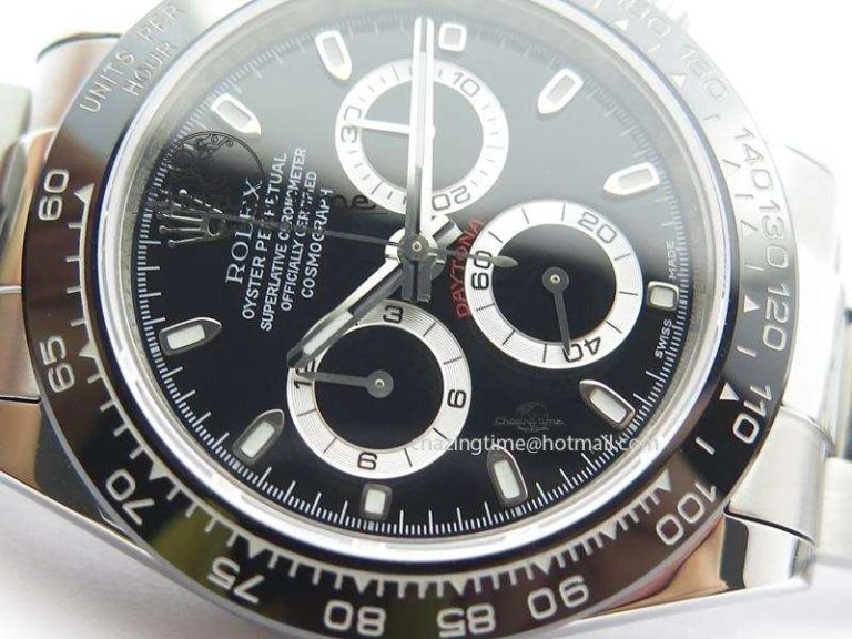 Daytona 116500LN JF Best Edition Black Dial On SS Bracelet A23J (Same Thickness As Genuine)