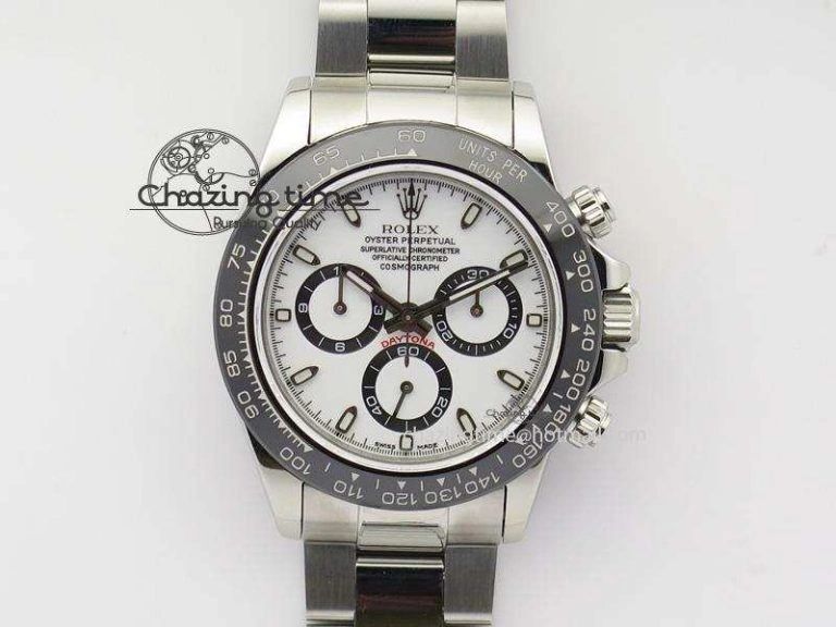 Daytona 116500LN JF Best Edition White Dial On SS Bracelet A23J (Same Thickness As Genuine)