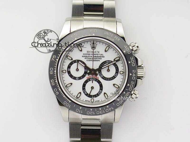 Daytona 116500LN JF Best Edition White Dial On SS Bracelet A23J (Same Thickness As Genuine)