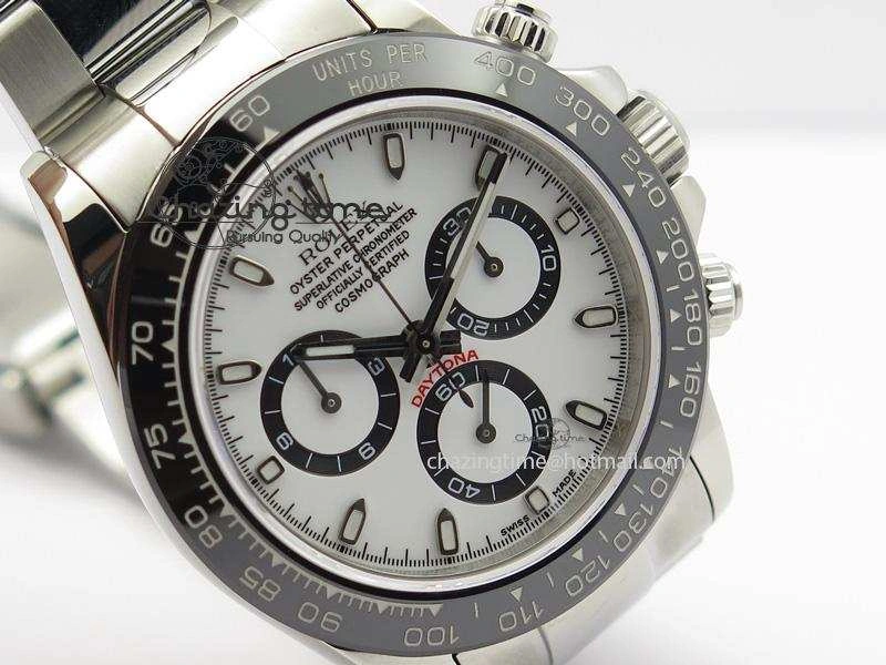 Daytona 116500LN JF Best Edition White Dial On SS Bracelet A23J (Same Thickness As Genuine)