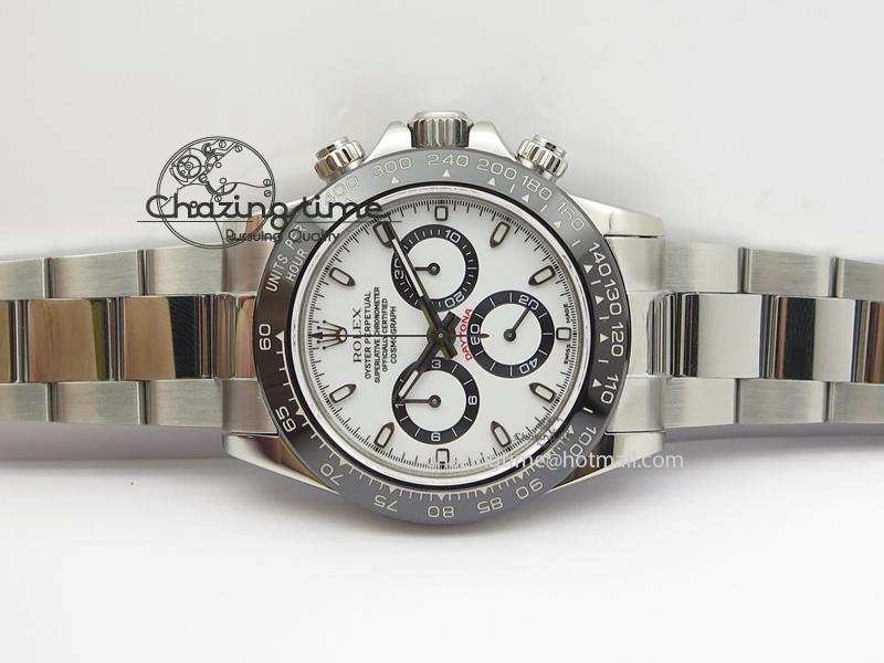 Daytona 116500LN JF Best Edition White Dial On SS Bracelet A23J (Same Thickness As Genuine)
