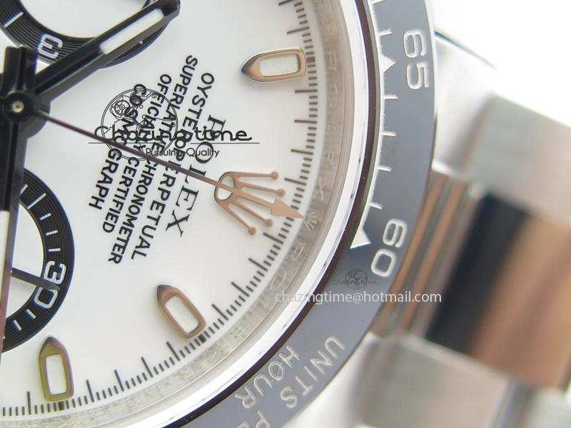 Daytona 116500LN JF Best Edition White Dial On SS Bracelet A23J (Same Thickness As Genuine)