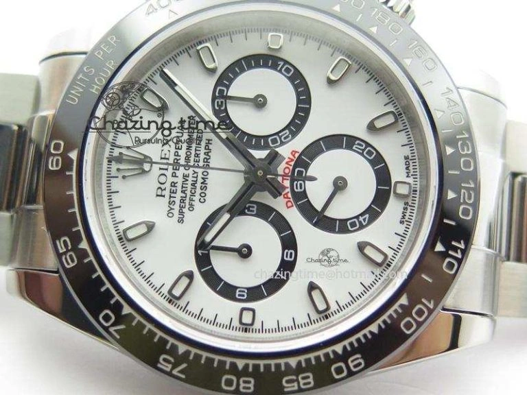 Daytona 116500LN JF Best Edition White Dial On SS Bracelet A23J (Same Thickness As Genuine)