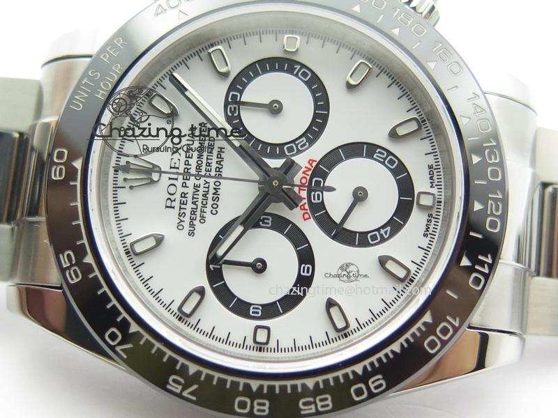 Daytona 116500LN JF Best Edition White Dial On SS Bracelet A23J (Same Thickness As Genuine)
