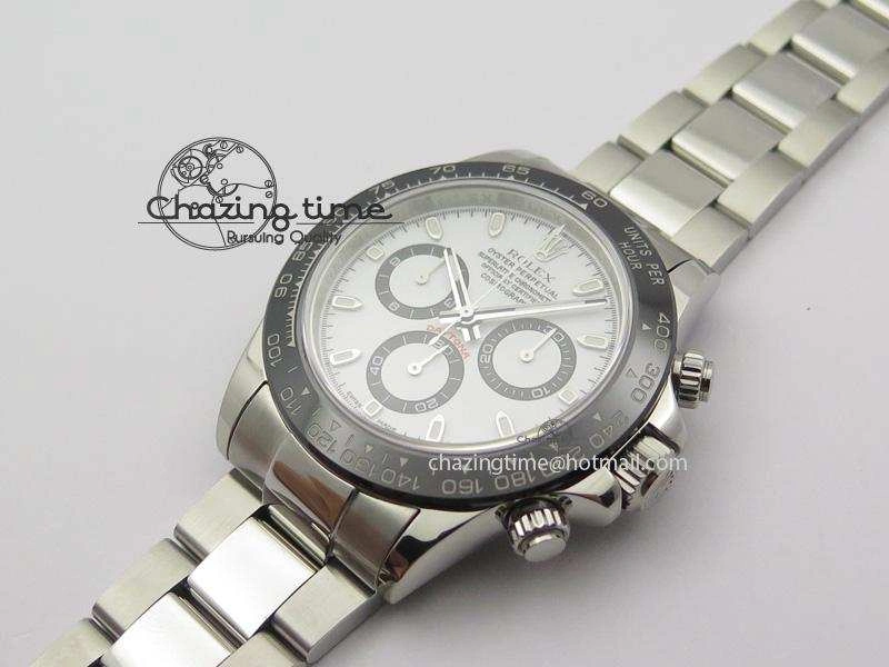 Daytona 116500LN JF Best Edition White Dial On SS Bracelet A23J (Same Thickness As Genuine)