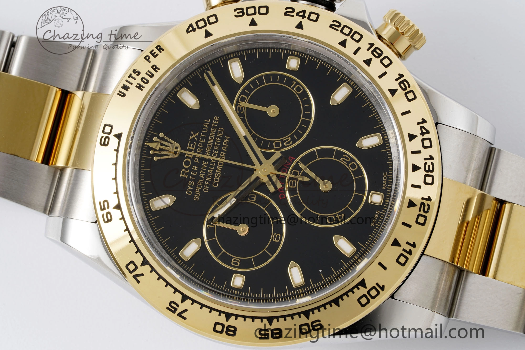 Daytona 116503 Clean 1:1 Best Edition Black Dial on SS YG Bracelet SA4130 V2