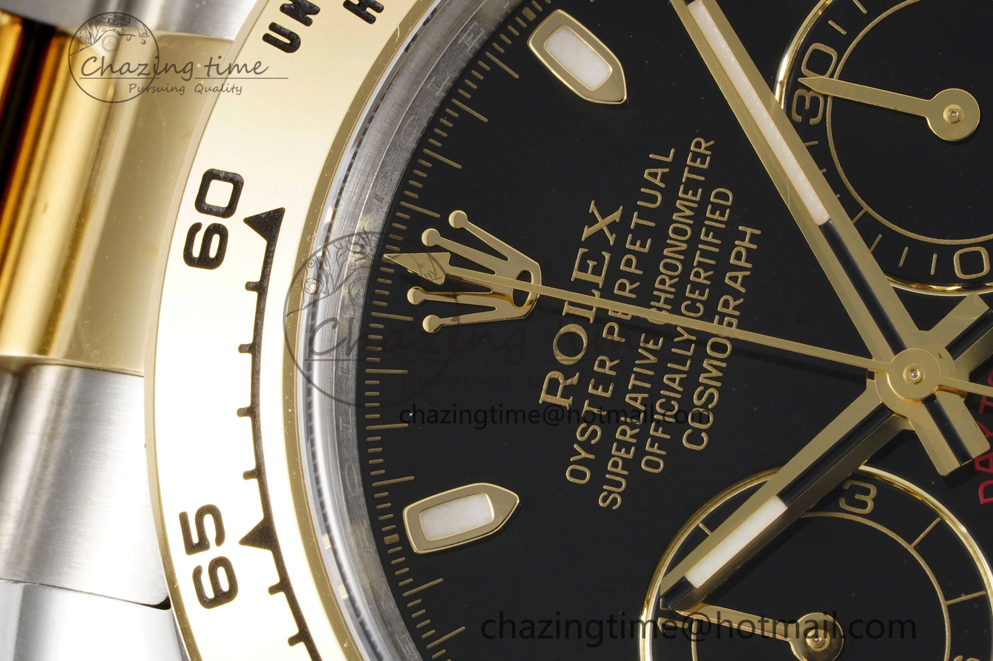 Daytona 116503 Clean 1:1 Best Edition Black Dial on SS YG Bracelet SA4130 V2
