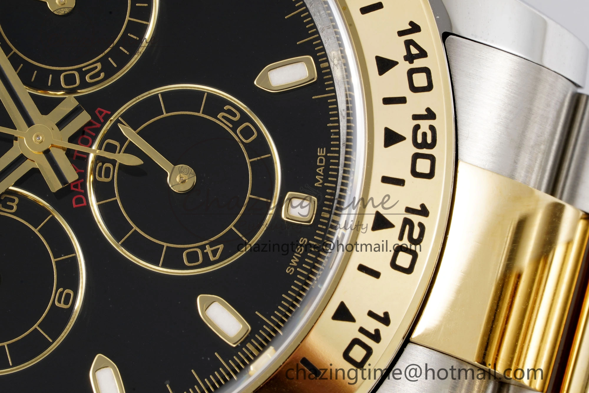 Daytona 116503 Clean 1:1 Best Edition Black Dial on SS YG Bracelet SA4130 V2