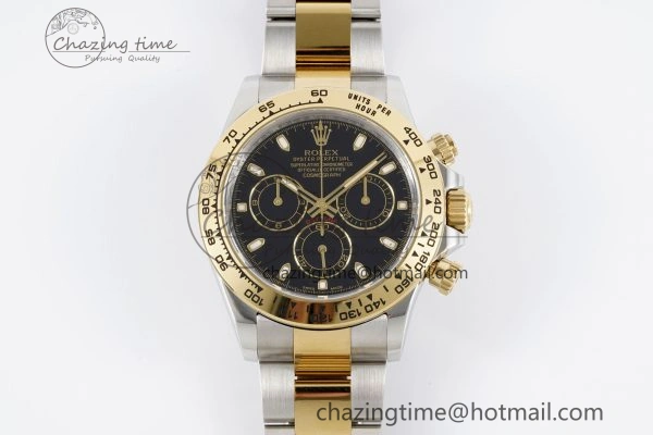 Daytona 116503 Clean 1:1 Best Edition Black Dial on SS YG Bracelet SA4130 V2