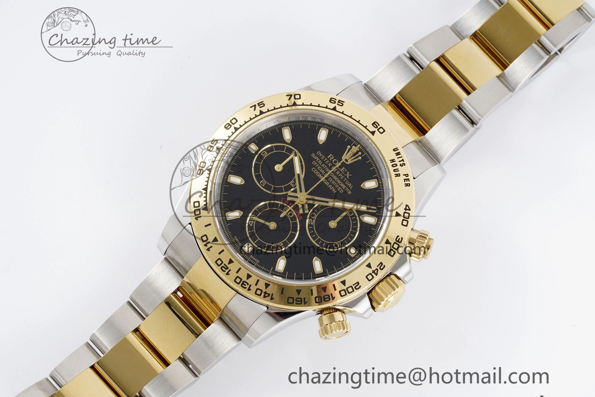 Daytona 116503 Clean 1:1 Best Edition Black Dial on SS YG Bracelet SA4130 V2