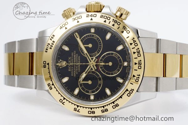 Daytona 116503 Clean 1:1 Best Edition Black Dial on SS YG Bracelet SA4130 V2