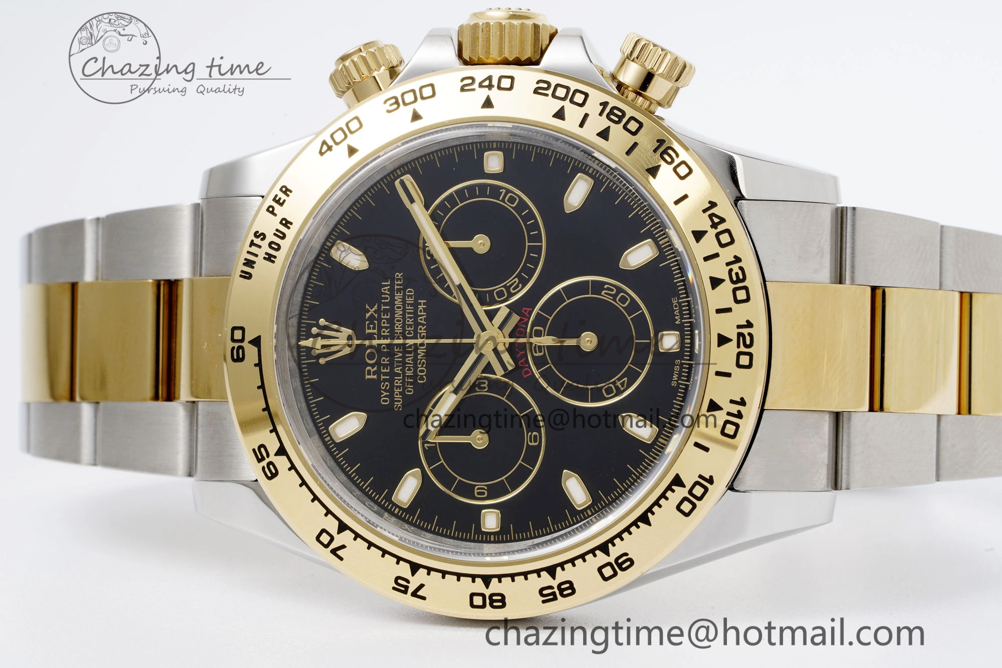 Daytona 116503 Clean 1:1 Best Edition Black Dial on SS YG Bracelet SA4130 V2