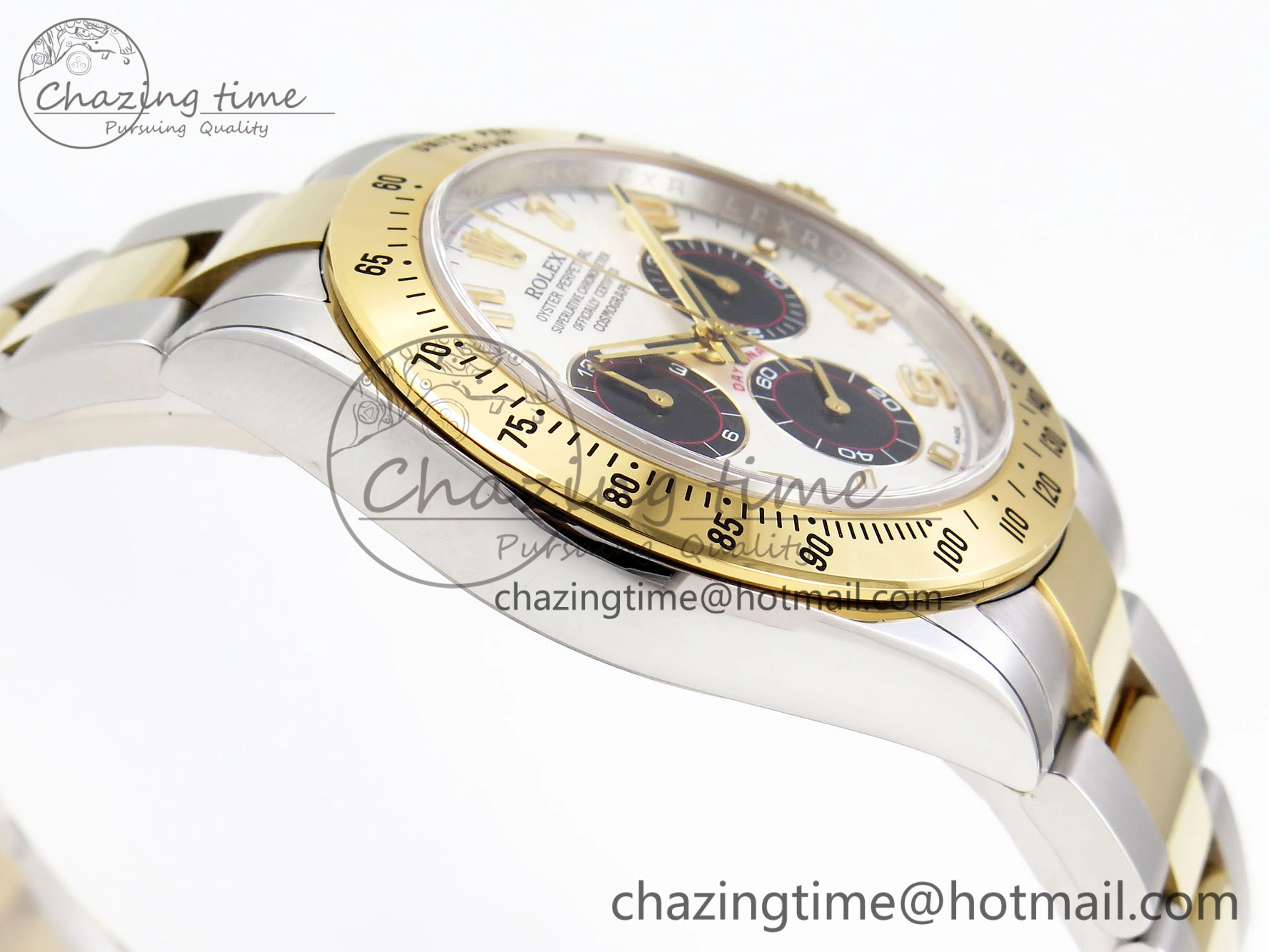 Daytona 116503 Clean 1:1 Best Edition White Dial Arabic Markers on SS YG Bracelet SA4130 V2