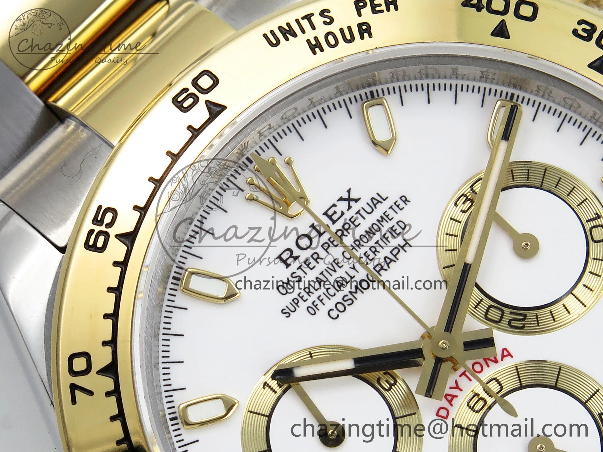 Daytona 116503 QF 1:1 Best Edition White Dial on SS YG Bracelet SH4130 V3 (Gain Weight)
