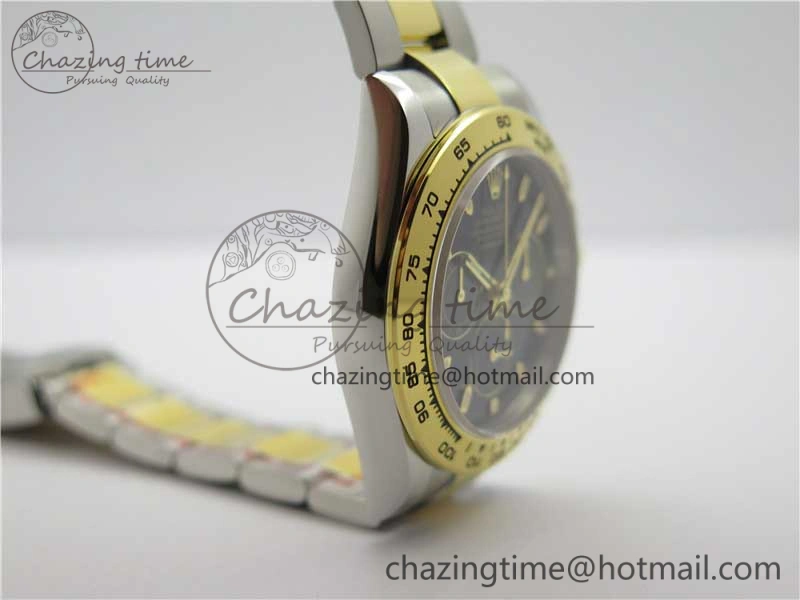 Daytona 116503 SS YG Noob 1:1 Best Edition 904L SS Case and Bracelet Black Dial SA4130 V3