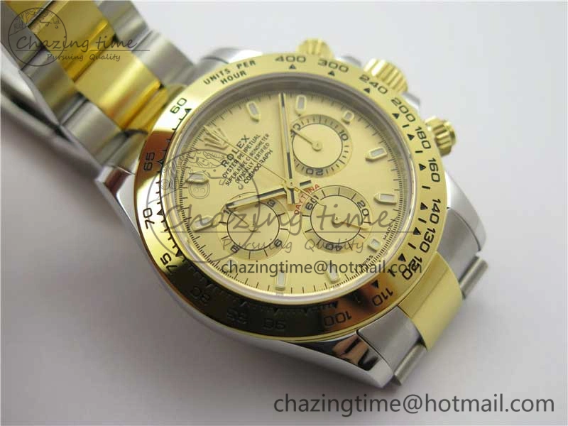 Daytona 116503 SS YG Noob 1:1 Best Edition 904L SS Case and Bracelet Gold Dial SA4130 V3