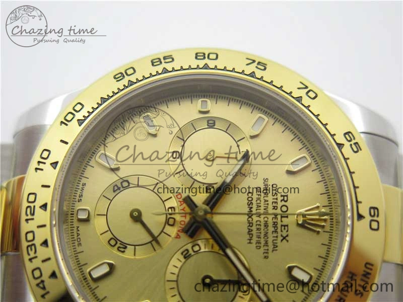 Daytona 116503 SS YG Noob 1:1 Best Edition 904L SS Case and Bracelet Gold Dial SA4130 V3