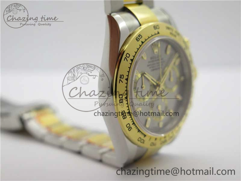 Daytona 116503 SS YG Noob 1:1 Best Edition 904L SS Case and Bracelet Gray Dial SA4130 V3