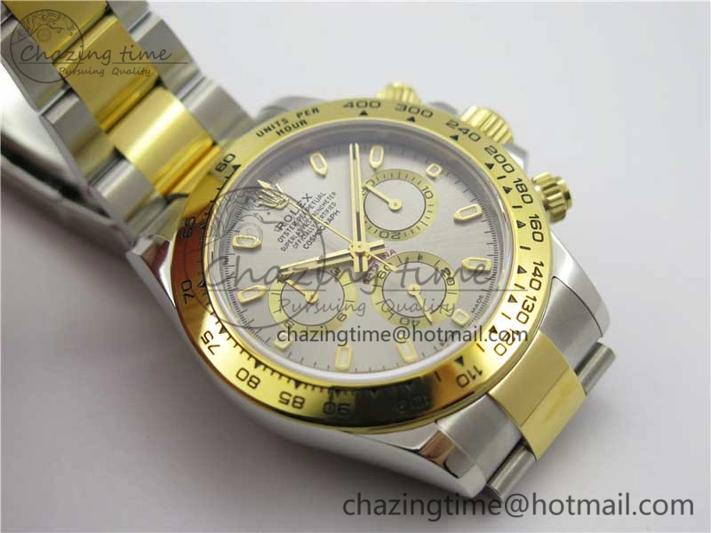 Daytona 116503 SS YG Noob 1:1 Best Edition 904L SS Case and Bracelet Gray Dial SA4130 V3