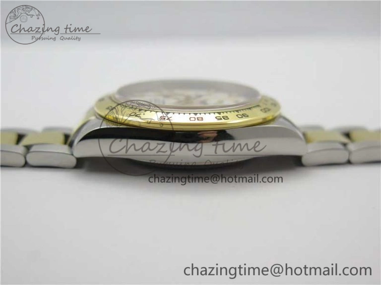 Daytona 116503 SS YG Noob 1:1 Best Edition 904L SS Case and Bracelet White Dial SA4130 V3