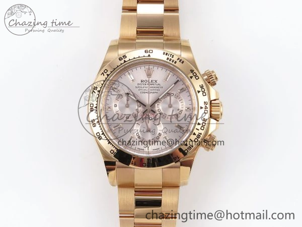 Daytona 116505 1:1 Best Edition Clean Factory Champagne Diamond Markers Dial on RG Bracelet A4130